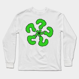 Green Question mark Long Sleeve T-Shirt